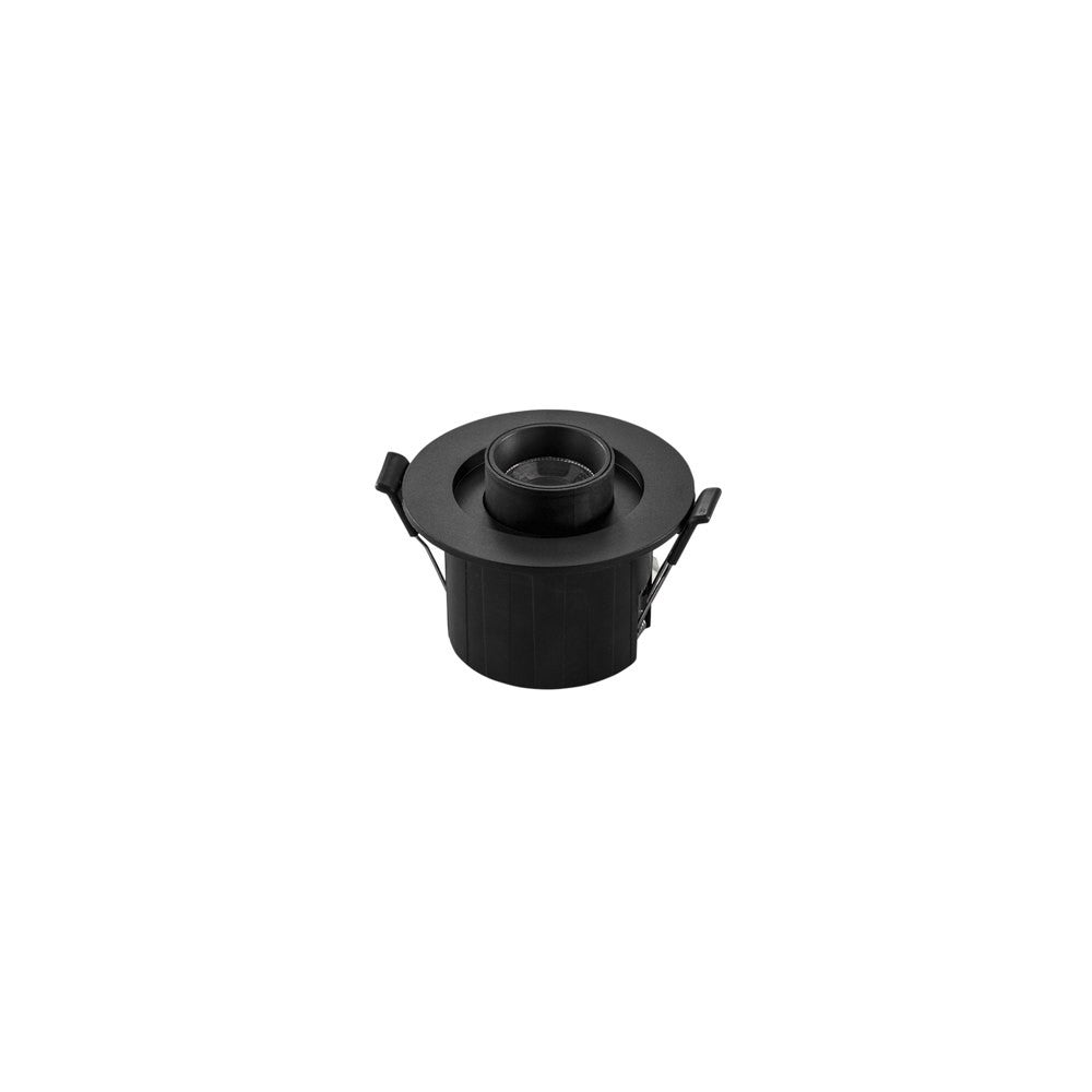 Faretto LED incasso SIDER antiriflesso estraibile ed orientabile - 1 luce - nero INC-SIDER-1-NER