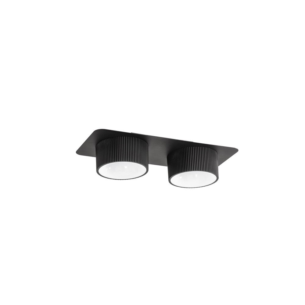 PLAFONIERA LED PATTY NERO 24W CCT 3000K-4000K-6500K LED-PATTY-PL2-NER