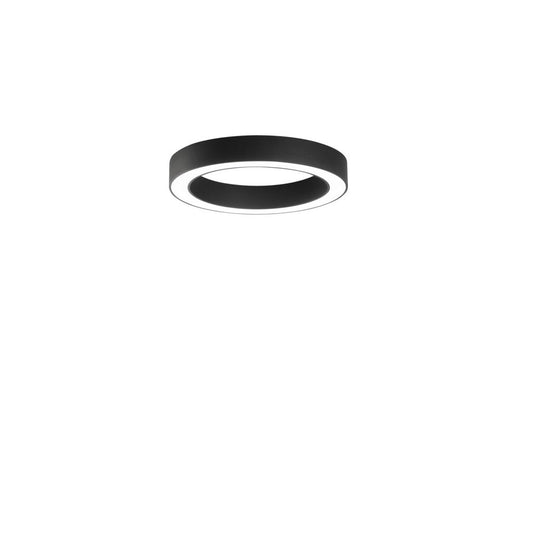 Plafoniera LED DEMOS nera con diffusore in acrilico CCT 60 cm. LED-DEMOS-PL60-NER