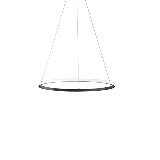 Sospensione LED AXIS con diffusore bianco singolo in silicone Ø 60cm. CCT LED-AXIS-S60-NER