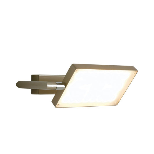 Applique LED BOOK in alluminio oro con diffusore orientabile LED-BOOK-AP-ORO
