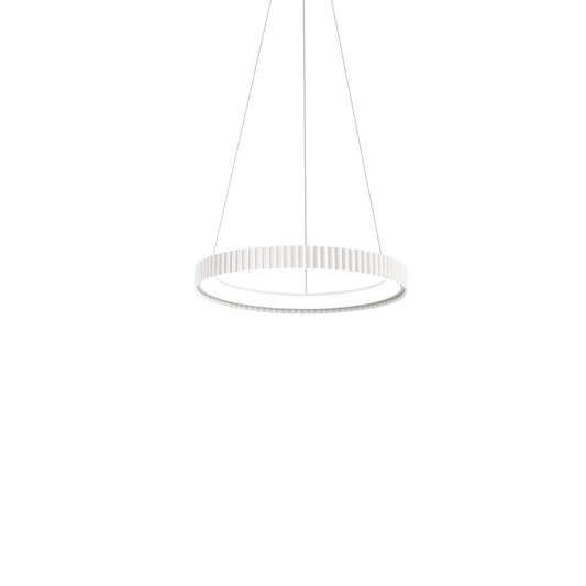 Sospensione LED NIKE bianca in metallo CCT 49cm. LED-NIKE-S50-BCO