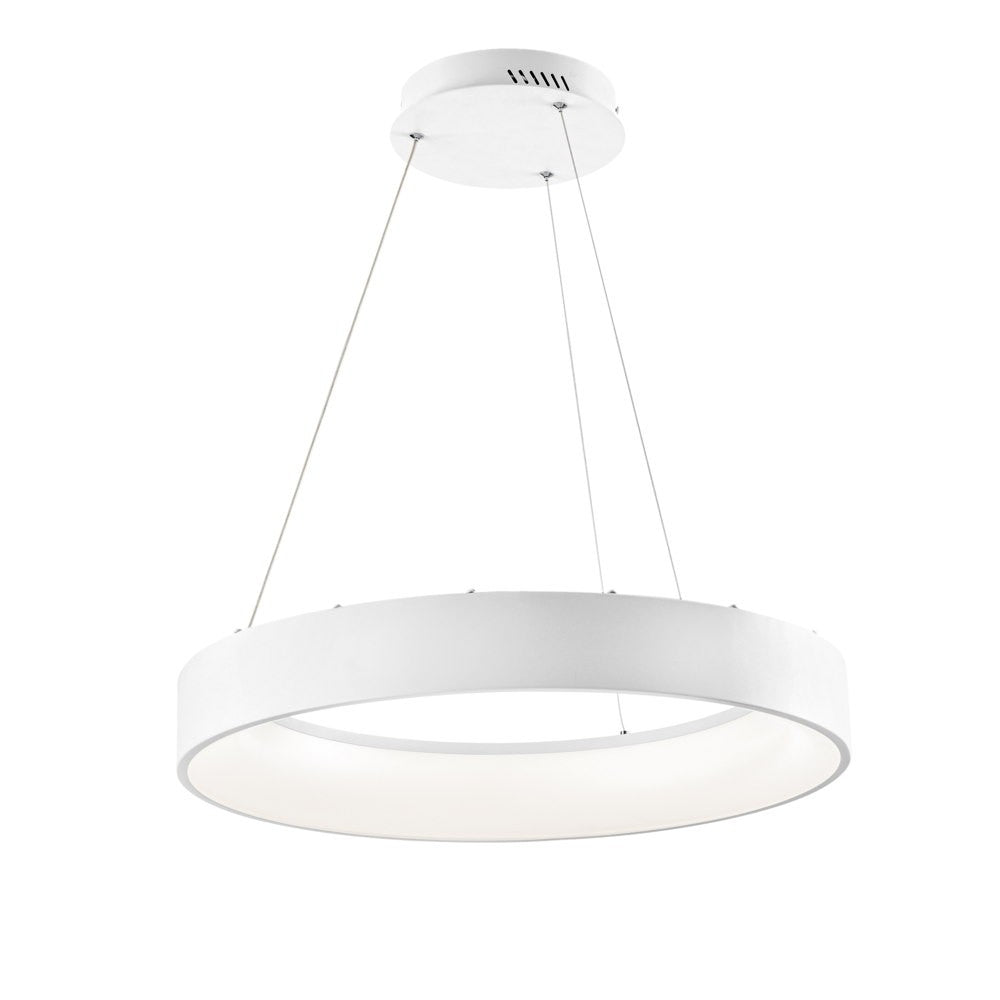 Sospensione LED NOAH bianca in alluminio CCT 60 cm. Faneurope LED-NOAH-S60-BCO