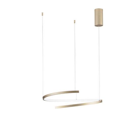 Sospensione LED MOMA in metallo verniciato oro CCT LED-MOMA-S60-ORO