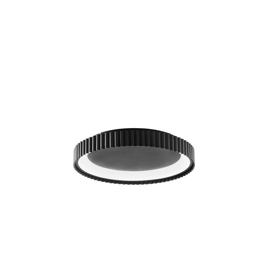 Plafoniera LED NIKE nera in metallo CCT 39cm. LED-NIKE-PL40-NER