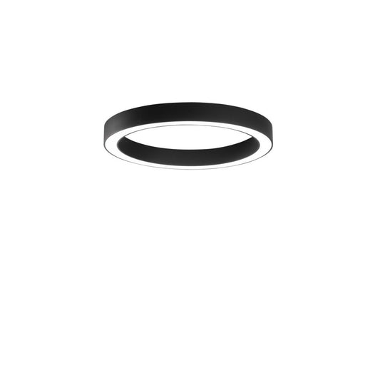 Plafoniera LED DEMOS nera con diffusore in acrilico CCT 80 cm. LED-DEMOS-PL80-NER