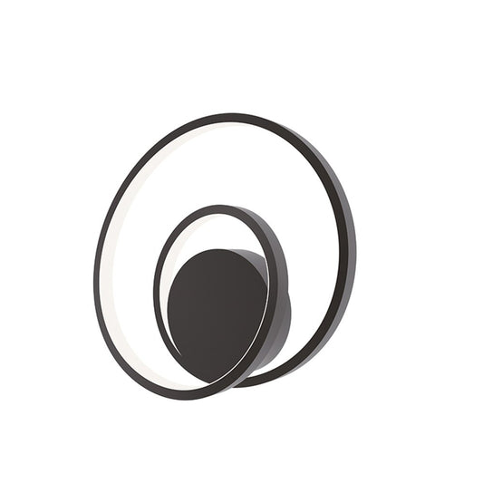 Applique LED LIEVE in alluminio nero CCT LED-LIEVE-AP-NER