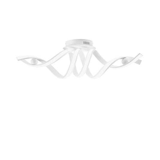 Plafoniera LED MYSTRAL in alluminio bianco diffusore in silicone CCT LED-MYSTRAL-PL