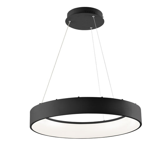 Sospensione LED NOAH nera in alluminio CCT 60 cm. Faneurope LED-NOAH-S60-NER