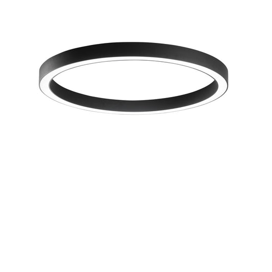 Plafoniera LED DEMOS nera con diffusore in acrilico CCT 120 cm. LED-DEMOS-PL120-NER