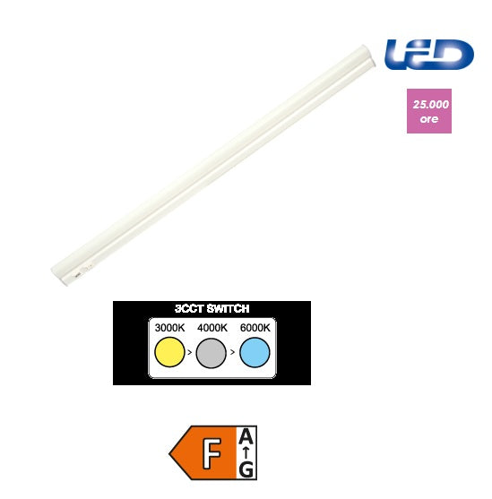 Plafoniera reglette led Imperia iREGLETTE 3CCT 5W 230V SOTTOPENSILE 30CM  3000/4000/6000K 213599