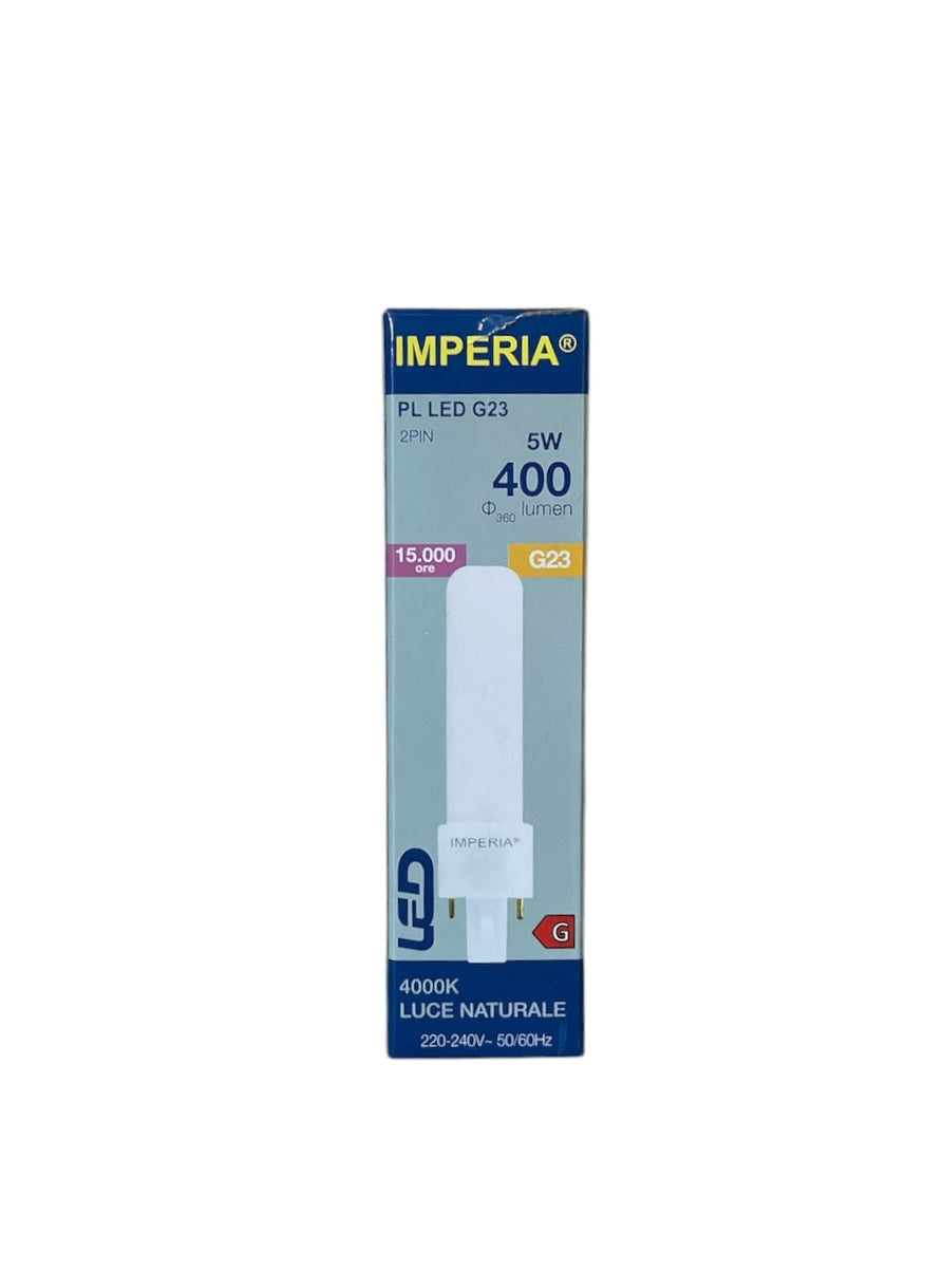 Imperia LED PL G23 5W 500lm  230V 4000K 15000H 210543